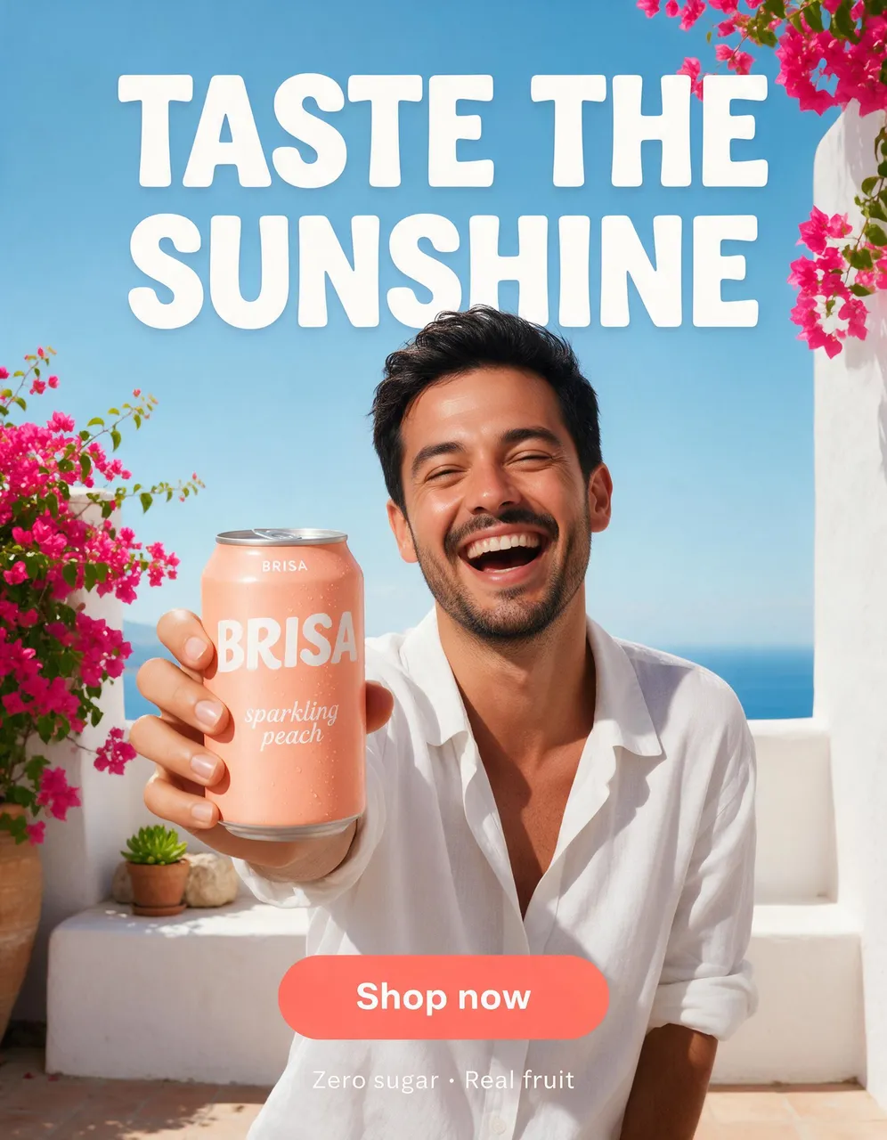 O anúncio com um novo modelo masculino