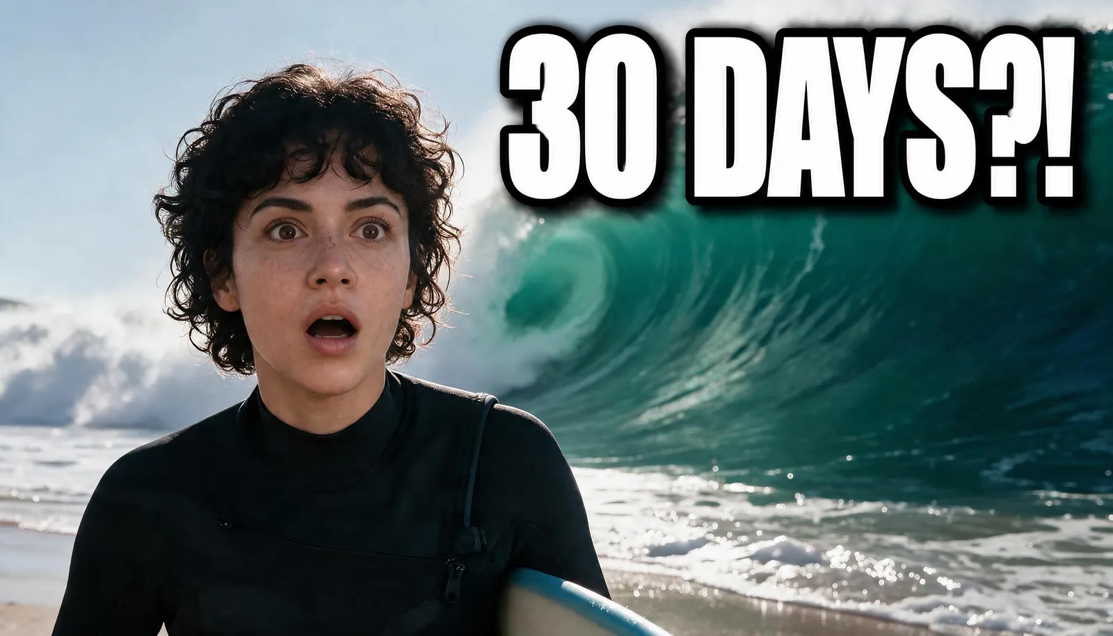 A variação de choque com o título 30 Days?!