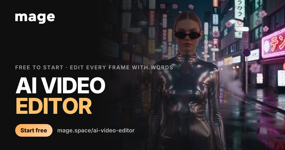 AI Video Editor: Change Any Video With a Prompt | Mage